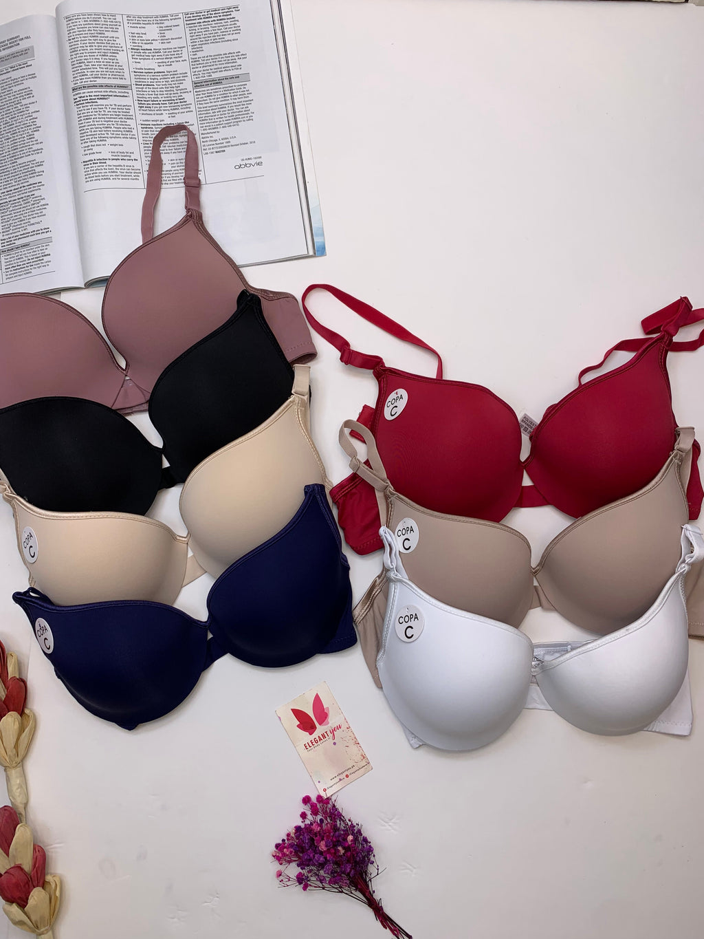 (38-42)b/c Premium Range Padded Push-up Under Wire Bra (144)*