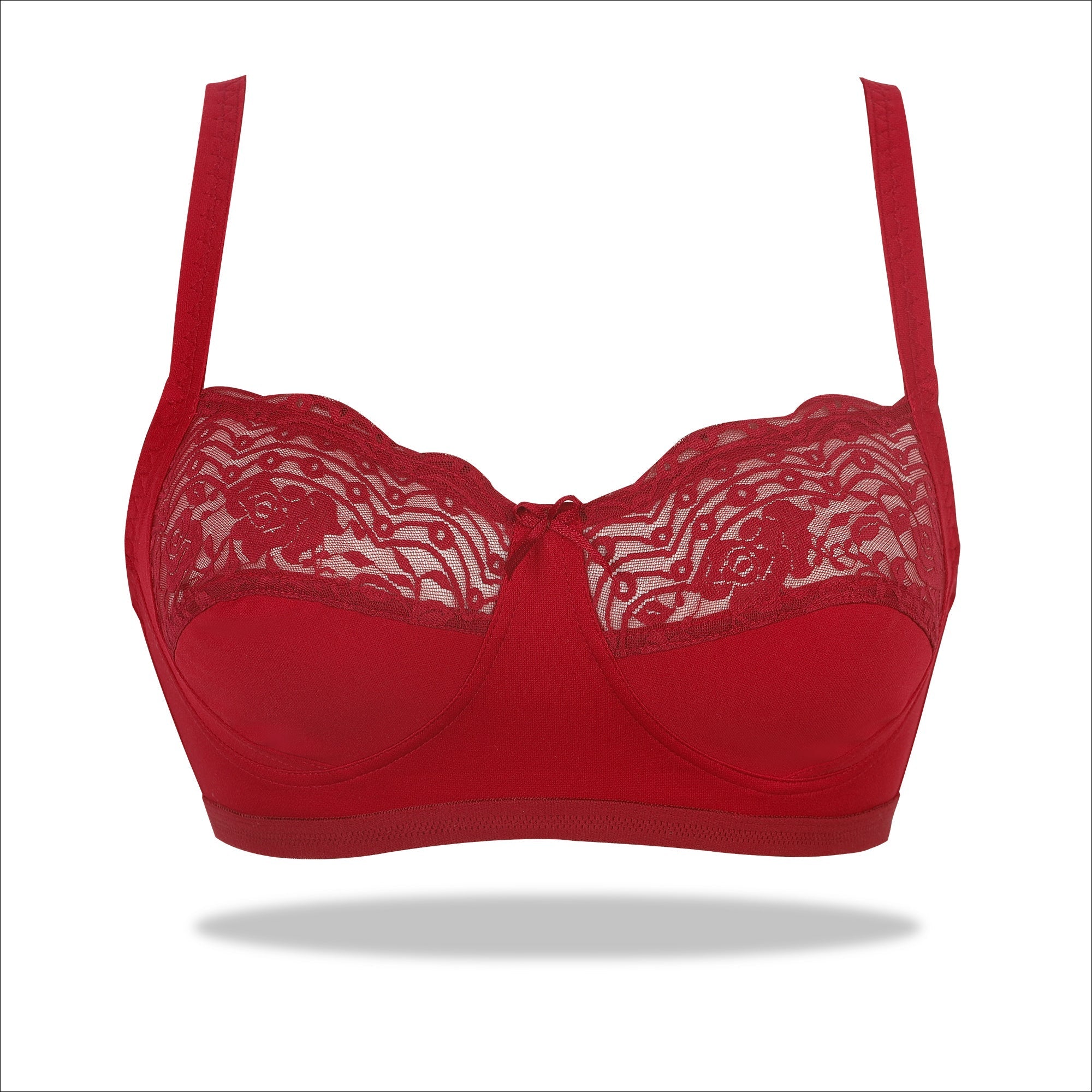 Skin Soft Mesh Double Layered Sag Lift Non Padded Minimizer Bra