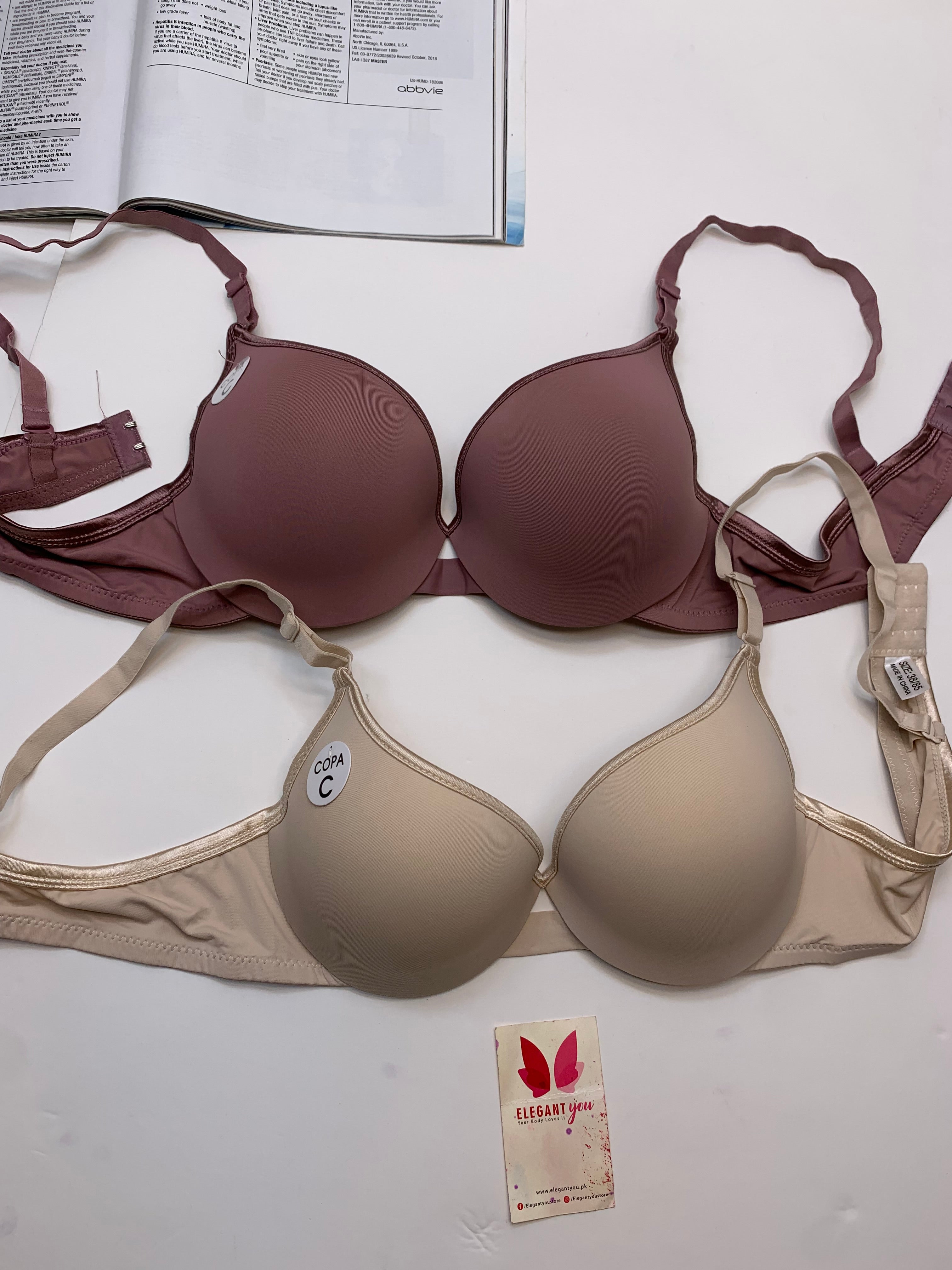 (38-42)b/c Premium Range Padded Push-up Under Wire Bra (144)*