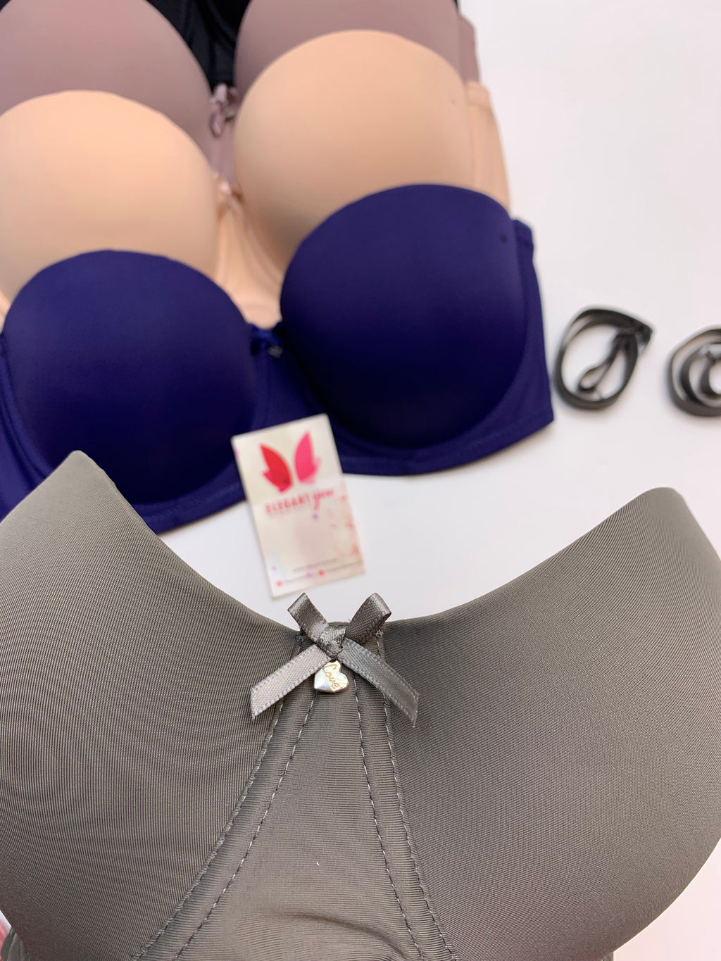 (36-42)C  Plain Half Cup C Cupsize Padded Bra(146)*