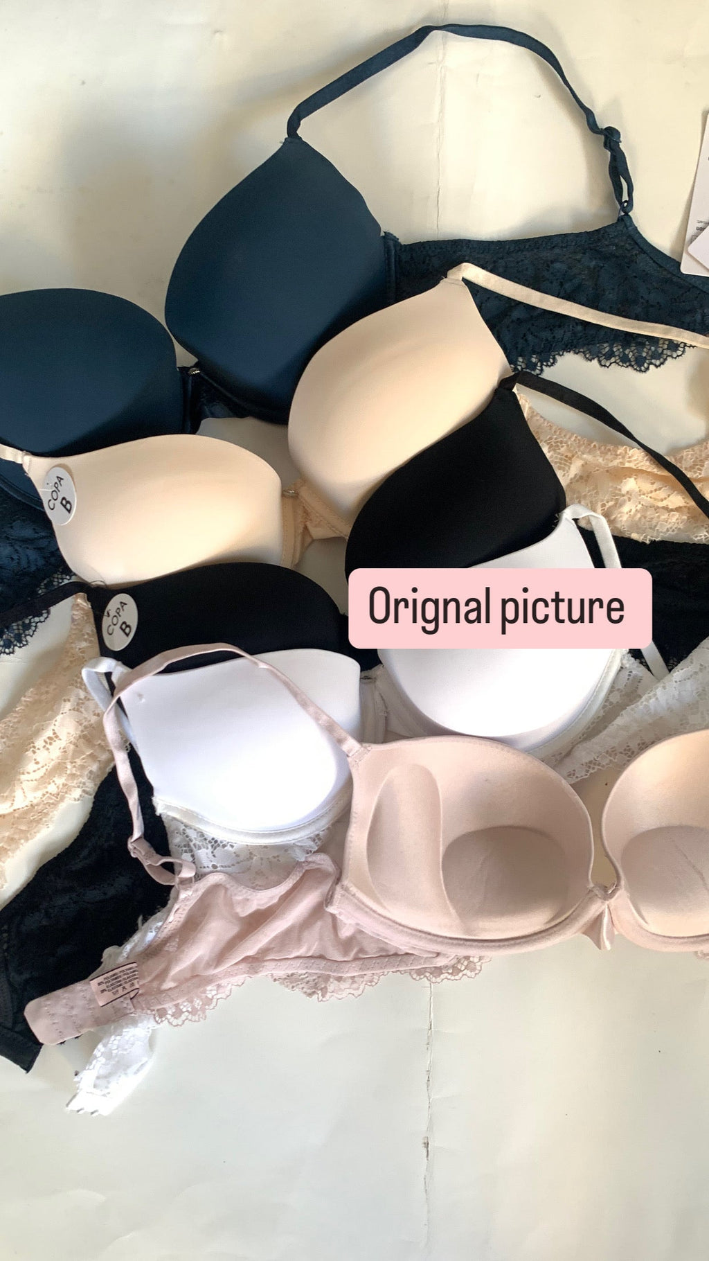 (32-36)b Elegant Lace Strap Double Padded Pushup Wire Bra (132)
