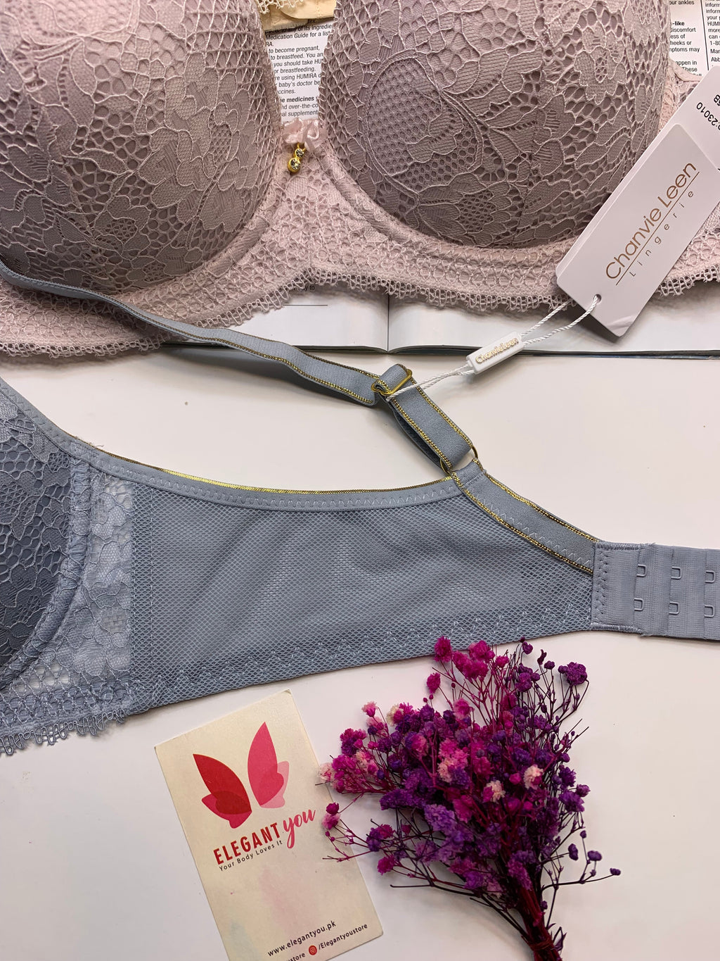 (34-40)B/C  Elegant Single Padded Push-up Lace Bridal Bra (142)