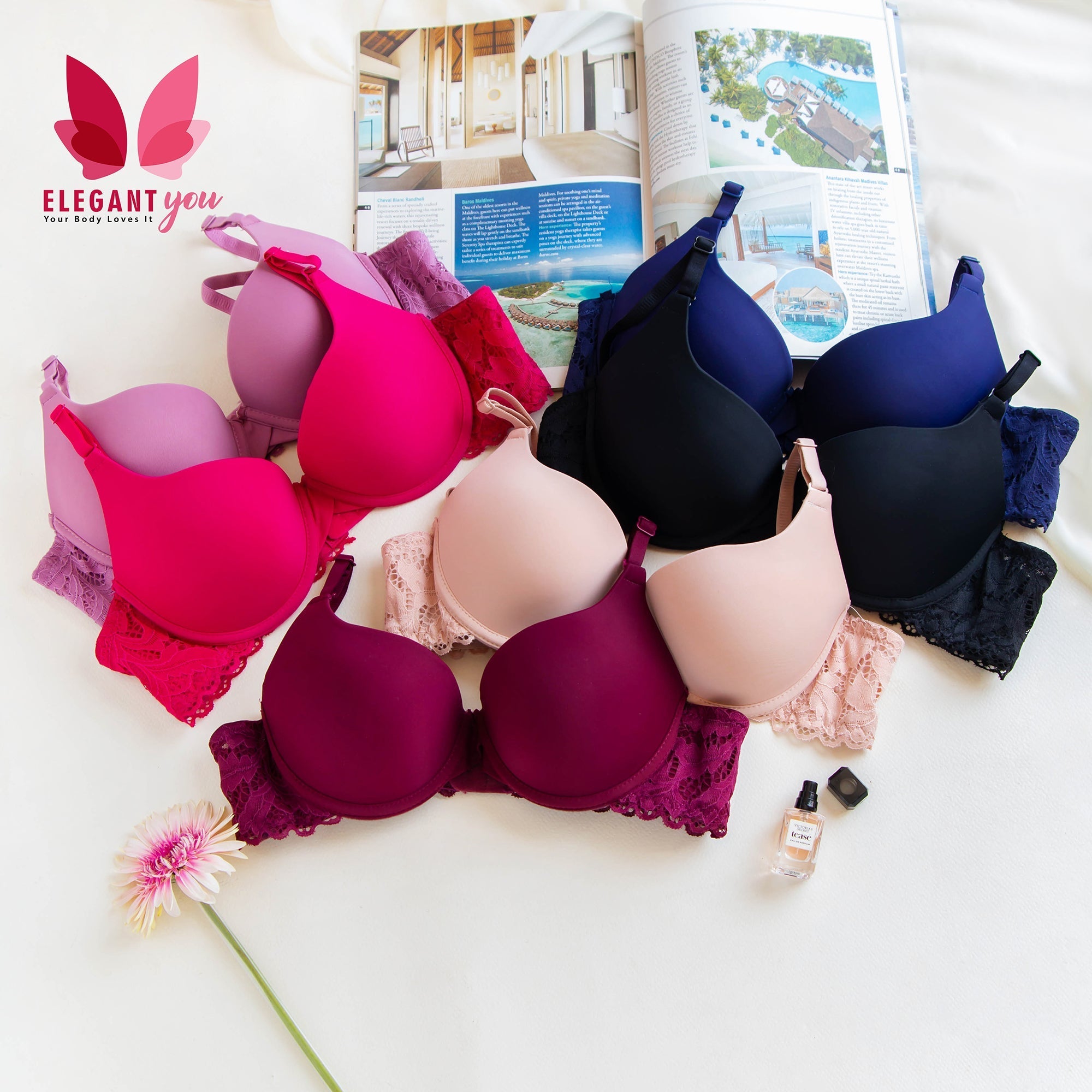 (32-36)b  Ultimate Comfort Padded Pushup Wire Bra(137)^