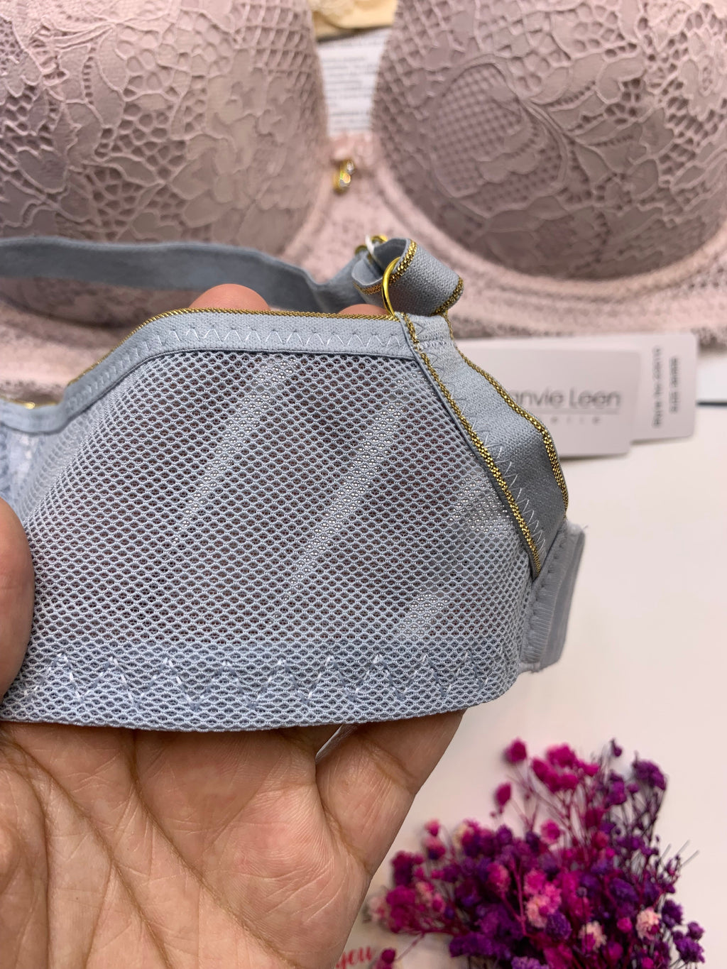 (34-40)B/C  Elegant Single Padded Push-up Lace Bridal Bra (142)