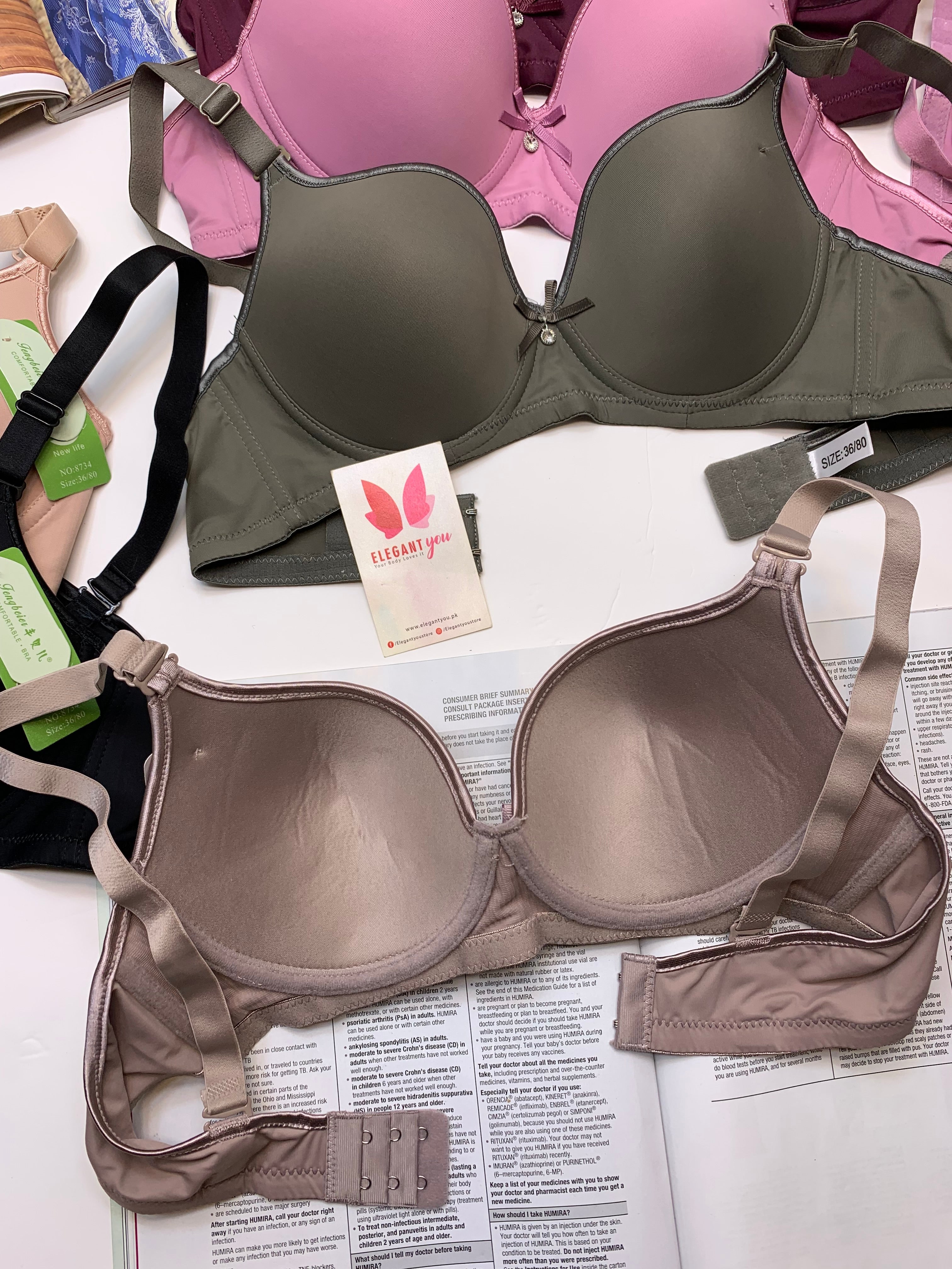 (36-42)b/c  Demi Cup Daily-wear Push-up Bra (148)*