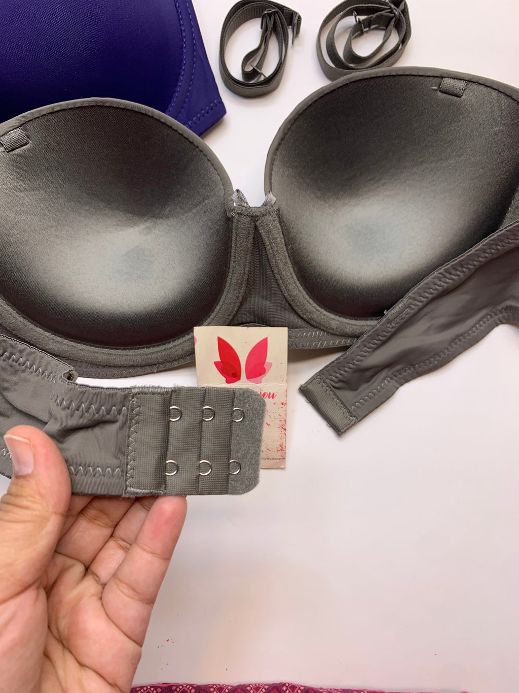 (36-42)C  Plain Half Cup C Cupsize Padded Bra(146)*