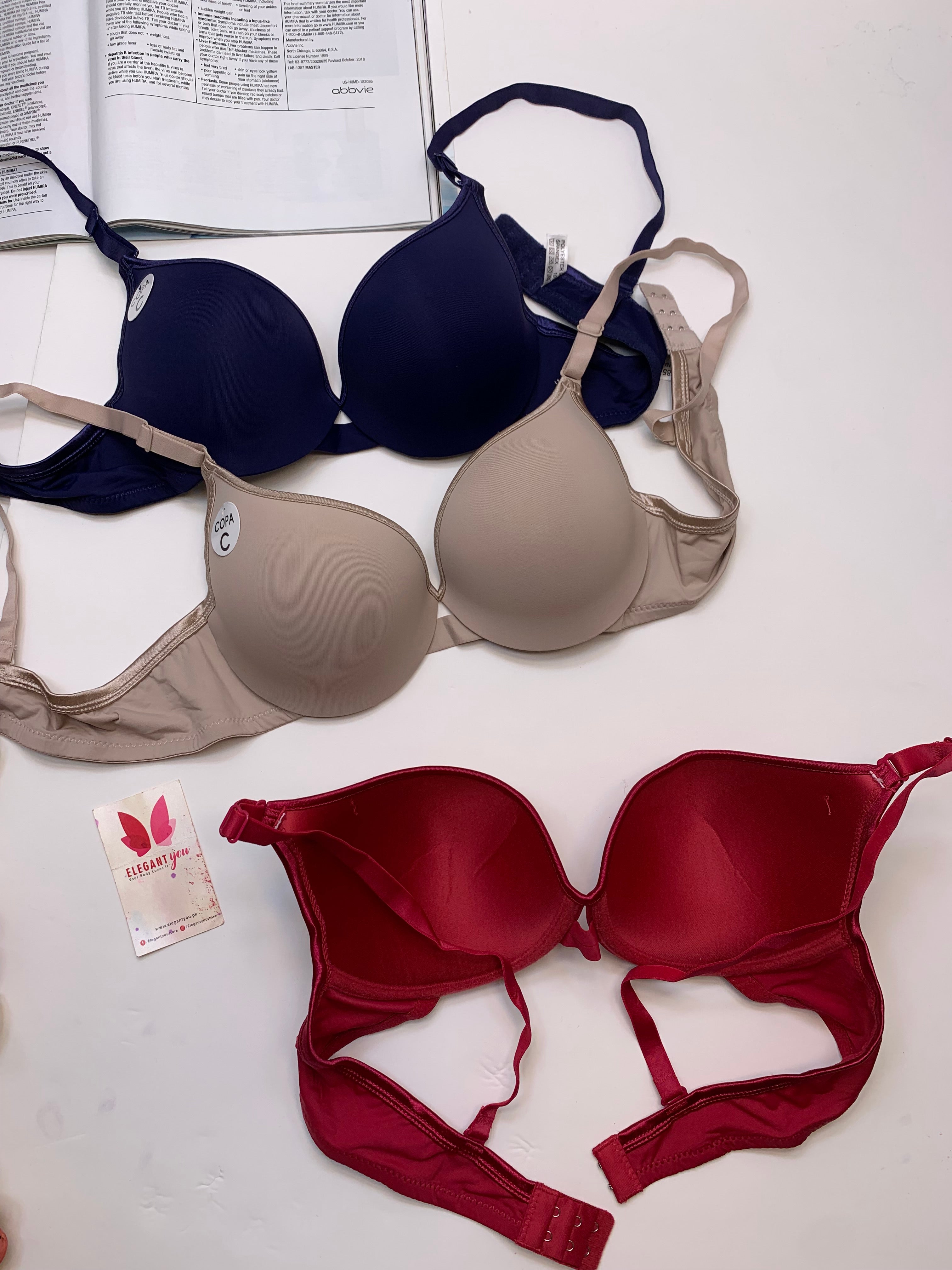 (38-42)b/c Premium Range Padded Push-up Under Wire Bra (144)*