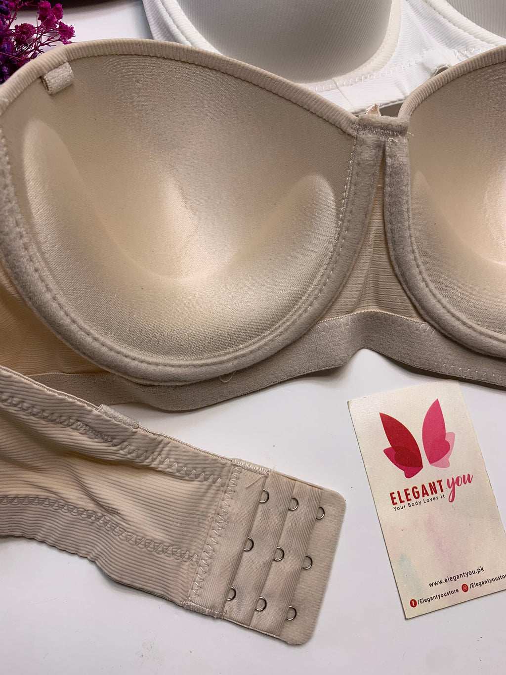 (36-42)C Cup Size Half Cup Shape Padded Push up Wired Plain Bra (170)*