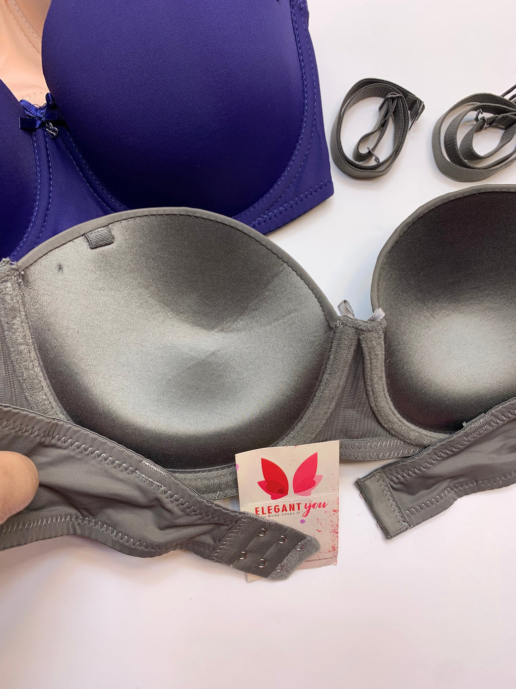 (36-42)C  Plain Half Cup C Cupsize Padded Bra(146)*