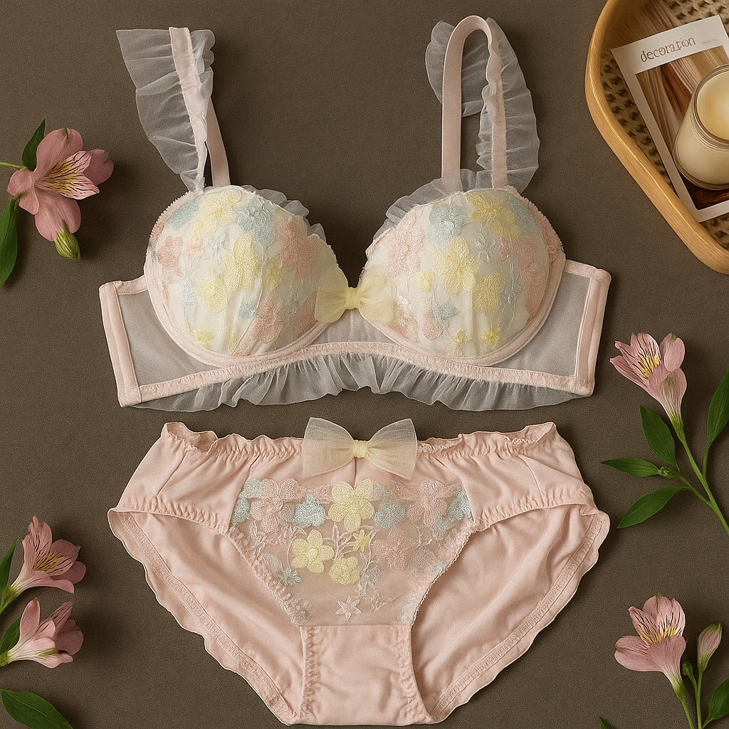 Kitty bra set seamless bra