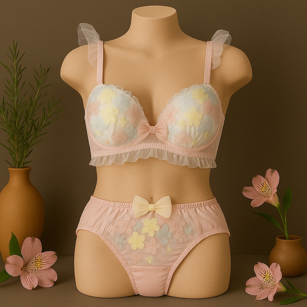 Kitty bra set seamless bra
