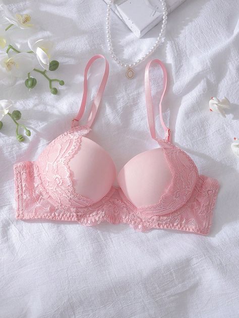 Elegant Lace Padded Underwire Bra – Premium Comfort & Support