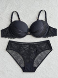 🖤 Premium Black Lace Bra &amp; Panty Set 🖤