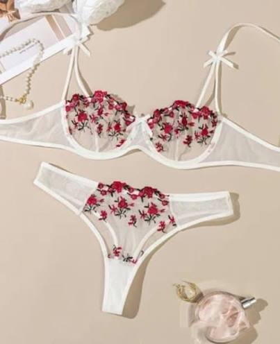 Floral Embroidered Sheer Mesh Underwire Lingerie Set🌸 Summer Collection Special 🔥 BUY 1 GET 2 FREE 🔥