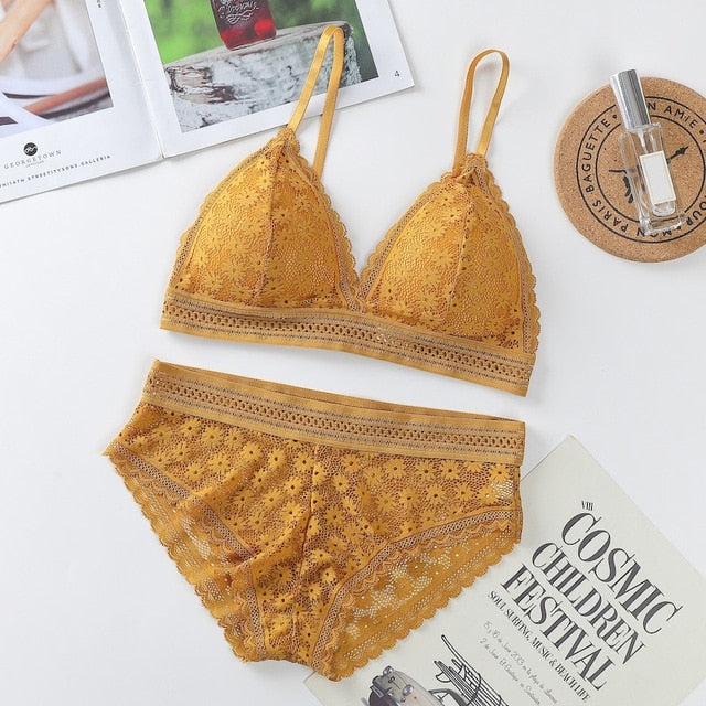 Comfort Colorful Bra Set