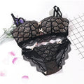 Flowers Lace Bra Set