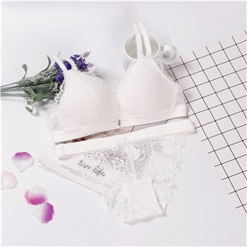 Black Lace Bra Set