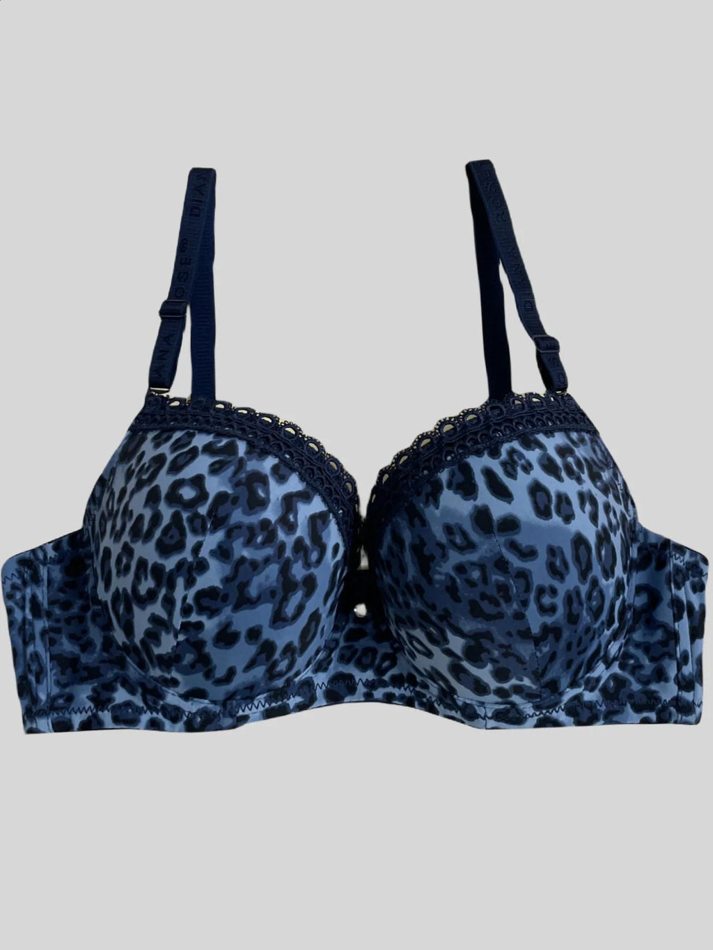 (36-42)C Leopard Print Thin Pad  C Cupsize  Wired Bra (145)*