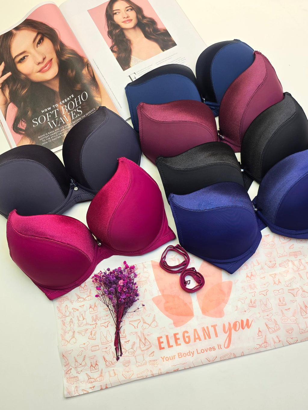 (34-40)Binny's Padded Push-up Wired Bra* (161)