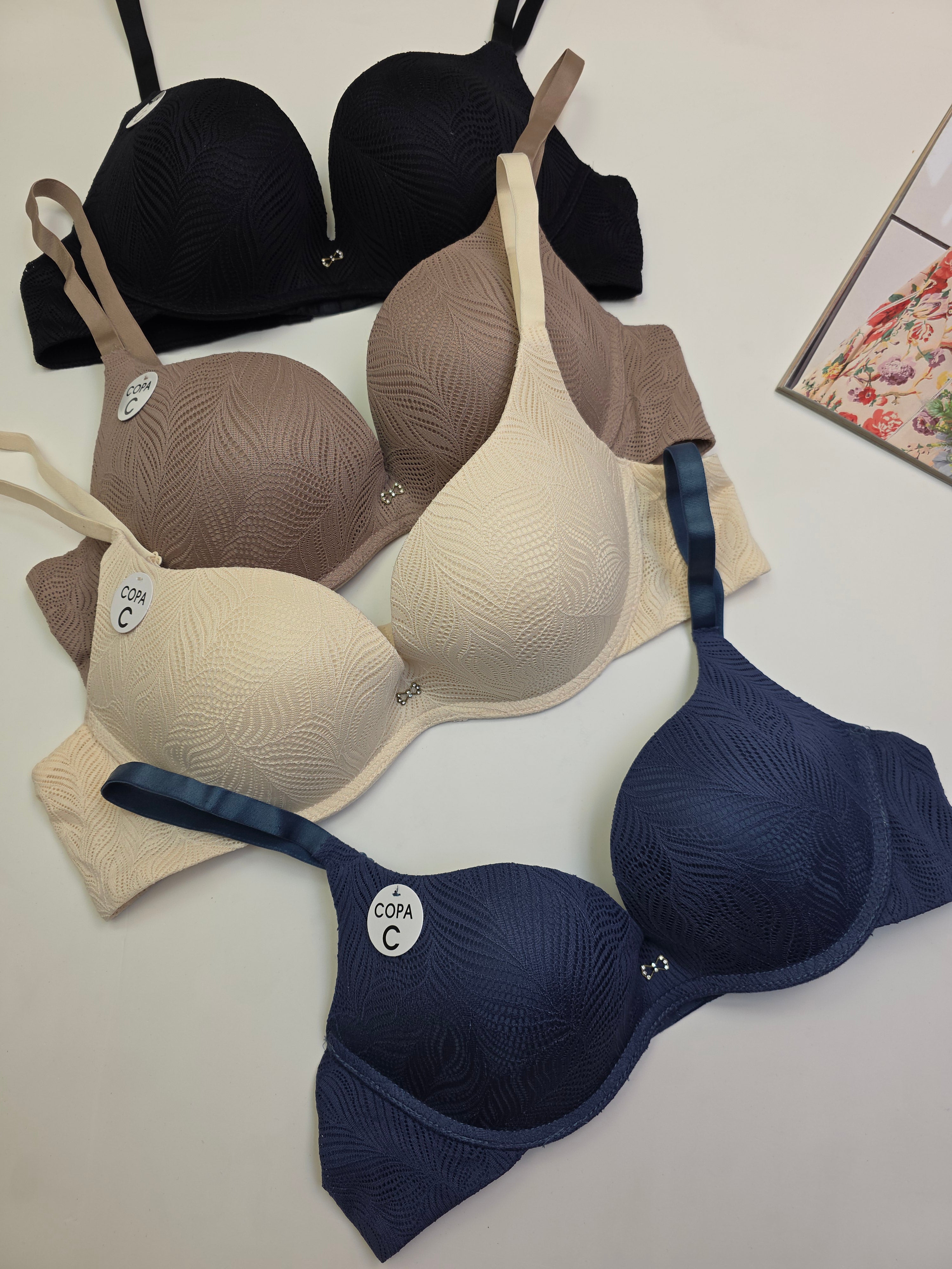 (38-42)C Chanvie Leen Sensitive Skin Soft Padded Pushup Wired Bra (166)*