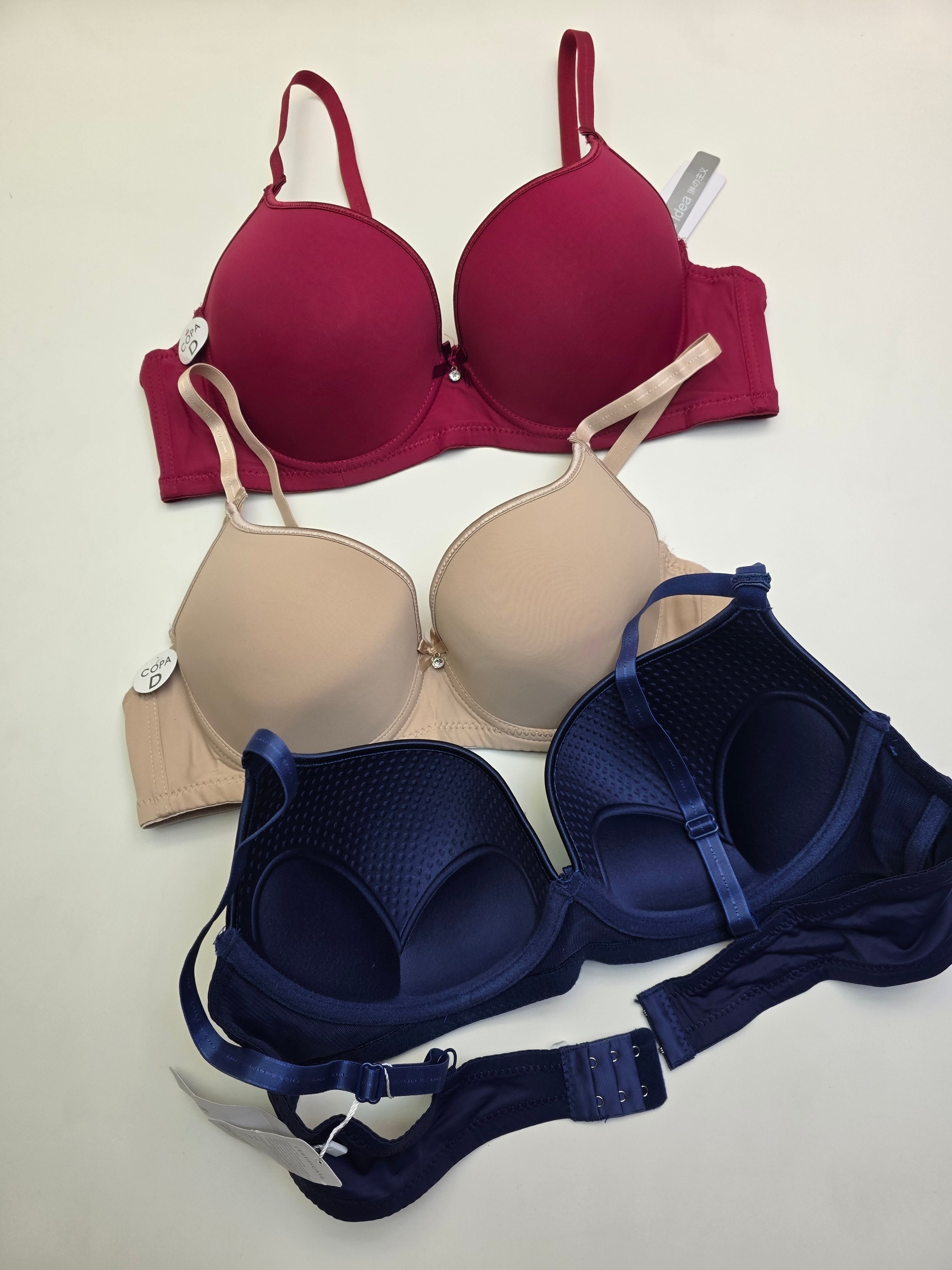 (38-44)D Plus Size Thin Pad Full Coverage Bra (157)*
