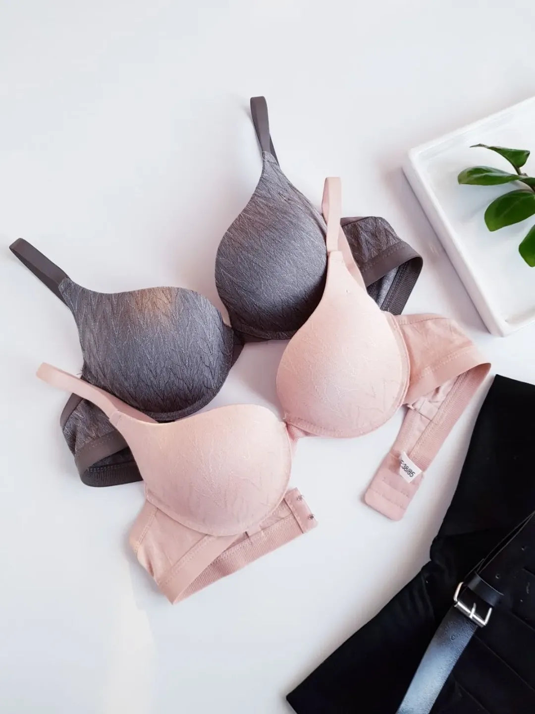 Demi Cup Soft Padded Push-up Wired Bra (160)^