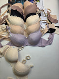 (40-44)D Lacy Light Padded Under Wire Half cup lace bra (141)*