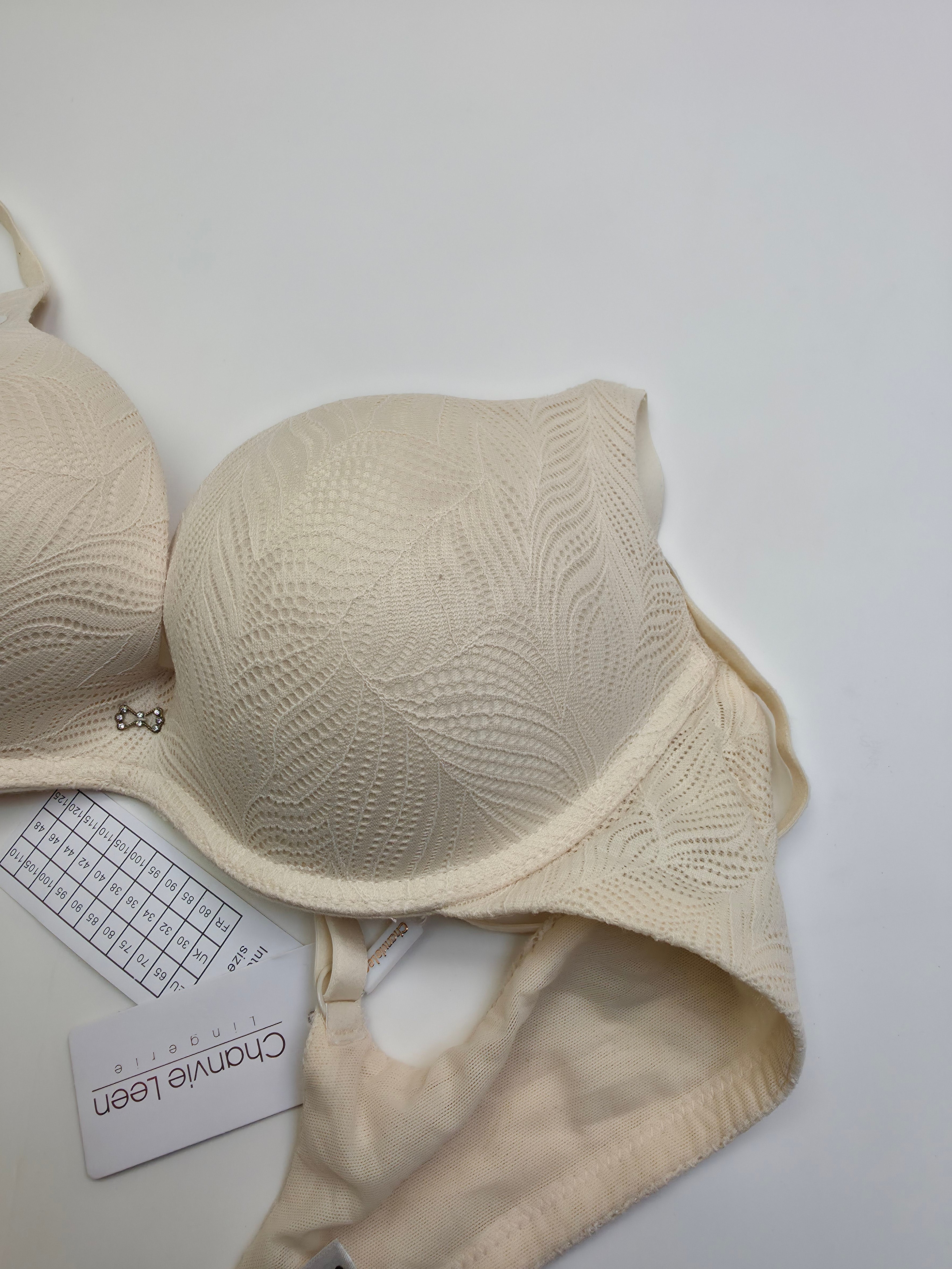 (38-42)C Chanvie Leen Sensitive Skin Soft Padded Pushup Wired Bra (166)*