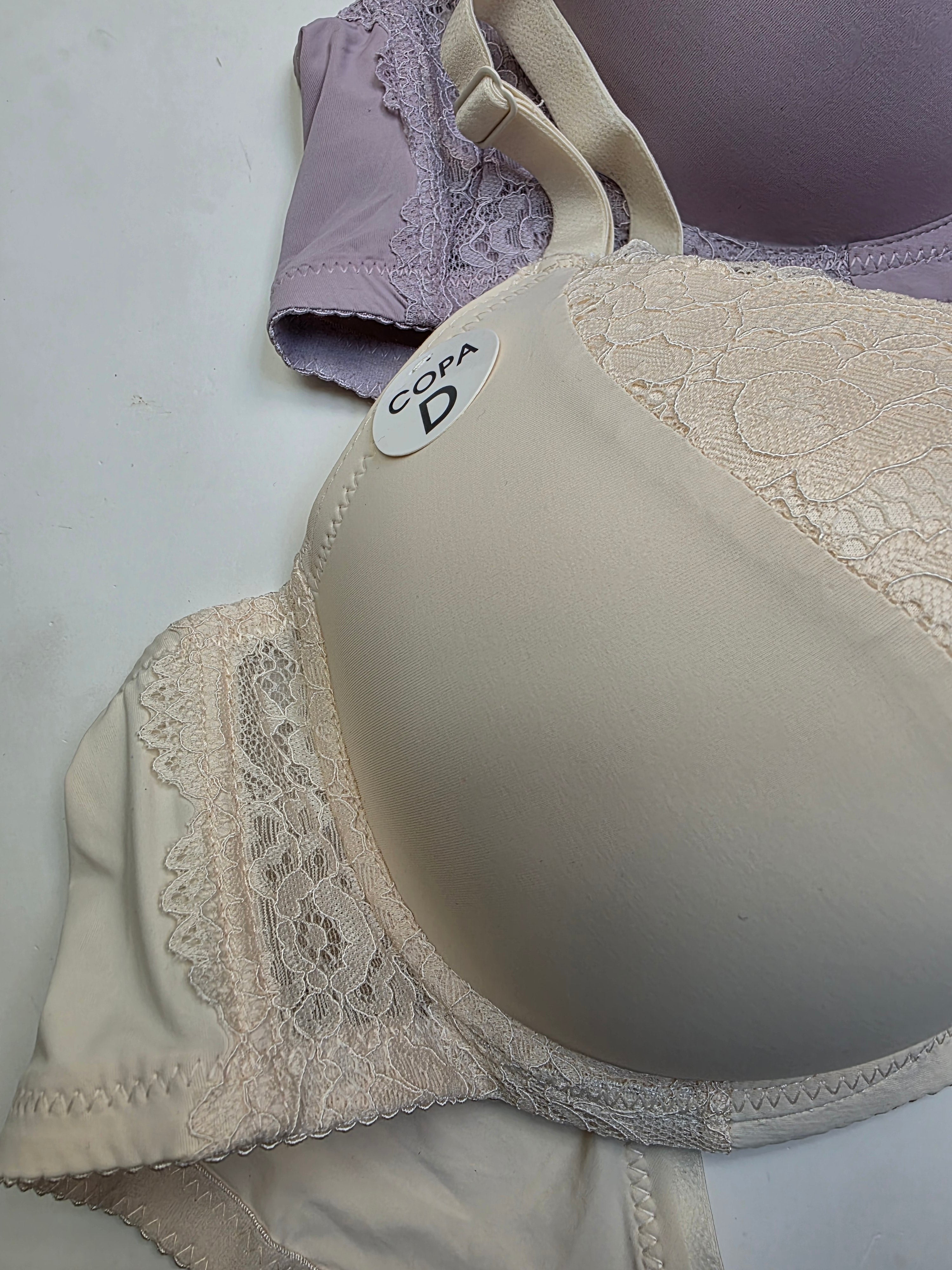 (40-44)D Lacy Light Padded Under Wire Half cup lace bra (141)*