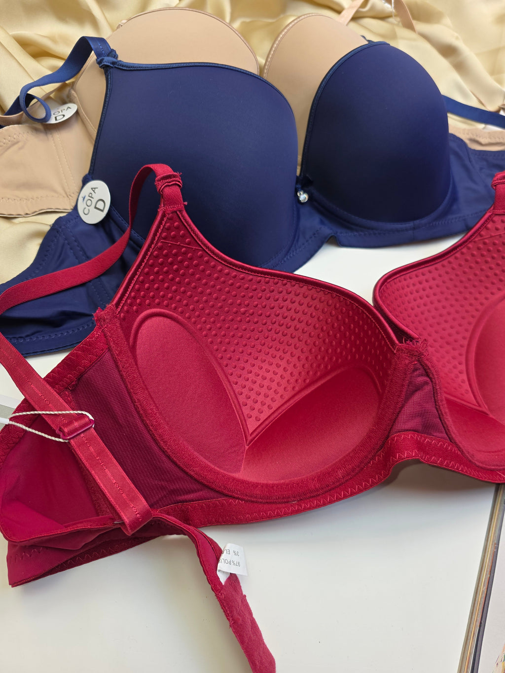 (38-44)D Plus Size Thin Pad Full Coverage Bra (157)*