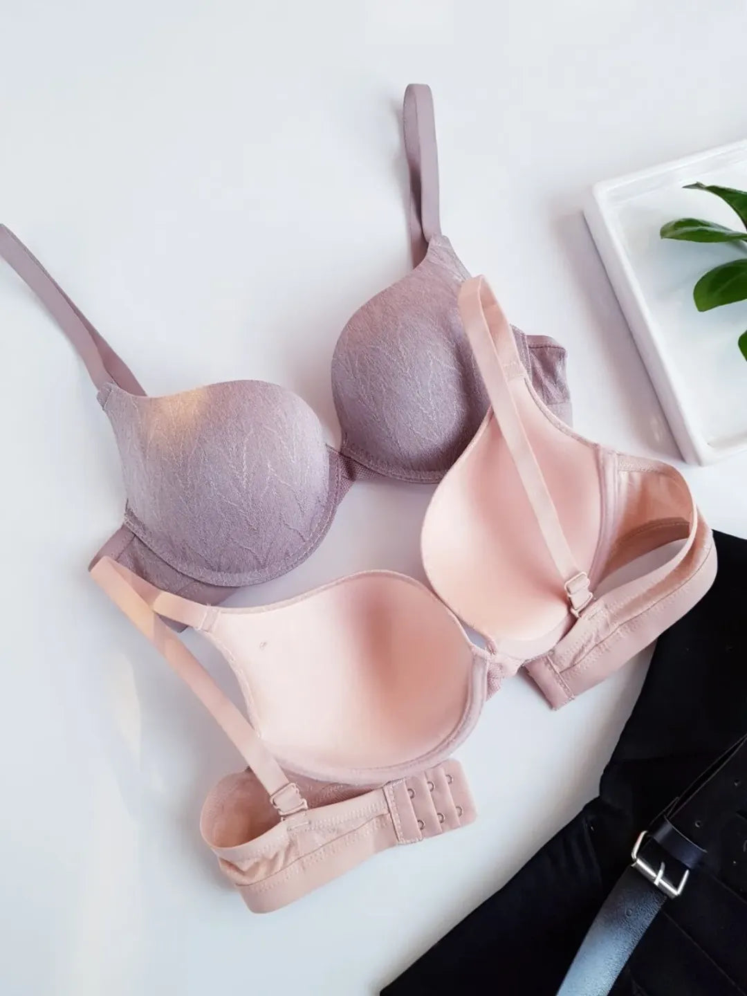 Demi Cup Soft Padded Push-up Wired Bra (160)^