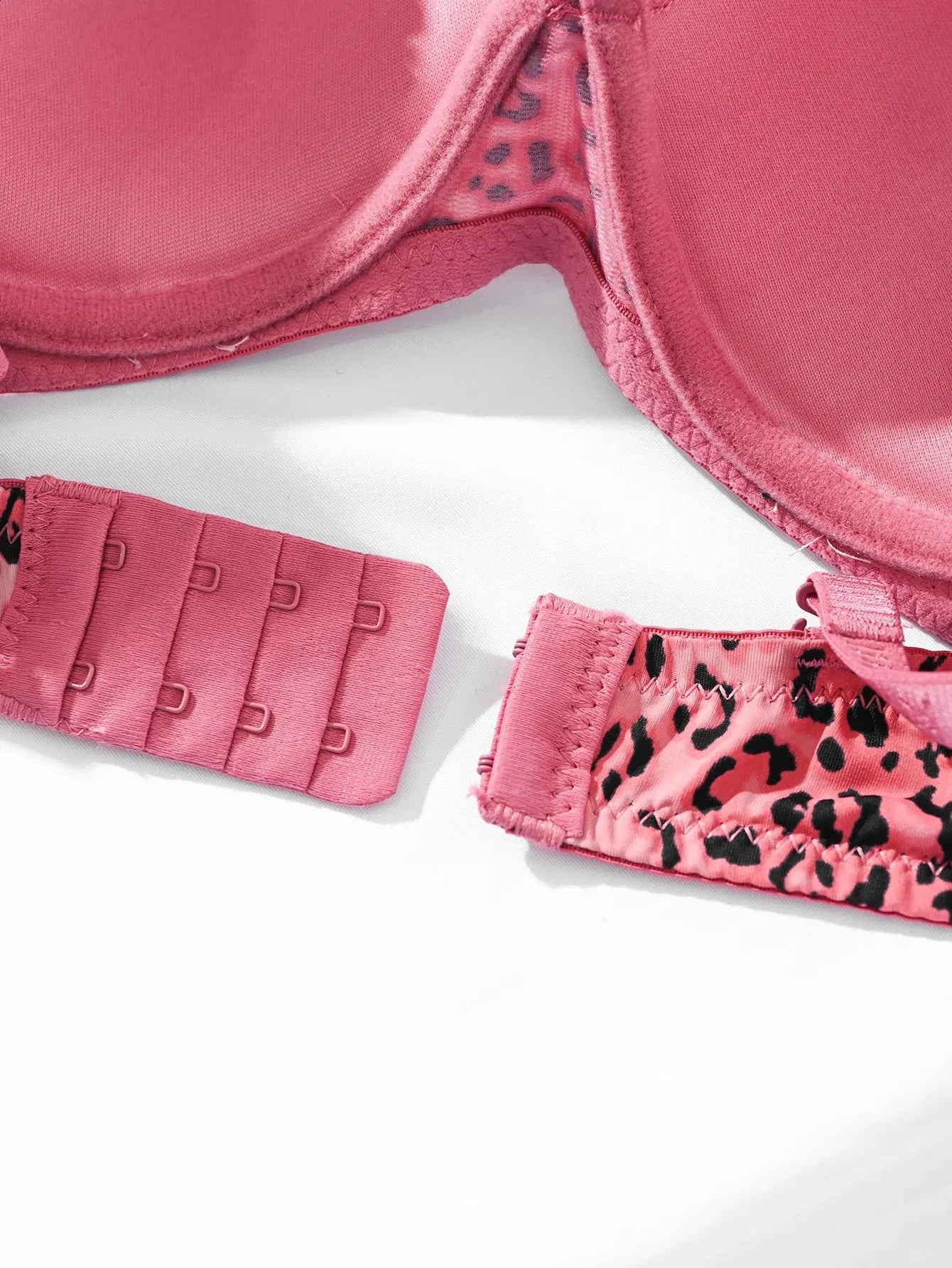 (36-42)C Leopard Print Thin Pad  C Cupsize  Wired Bra (145)*