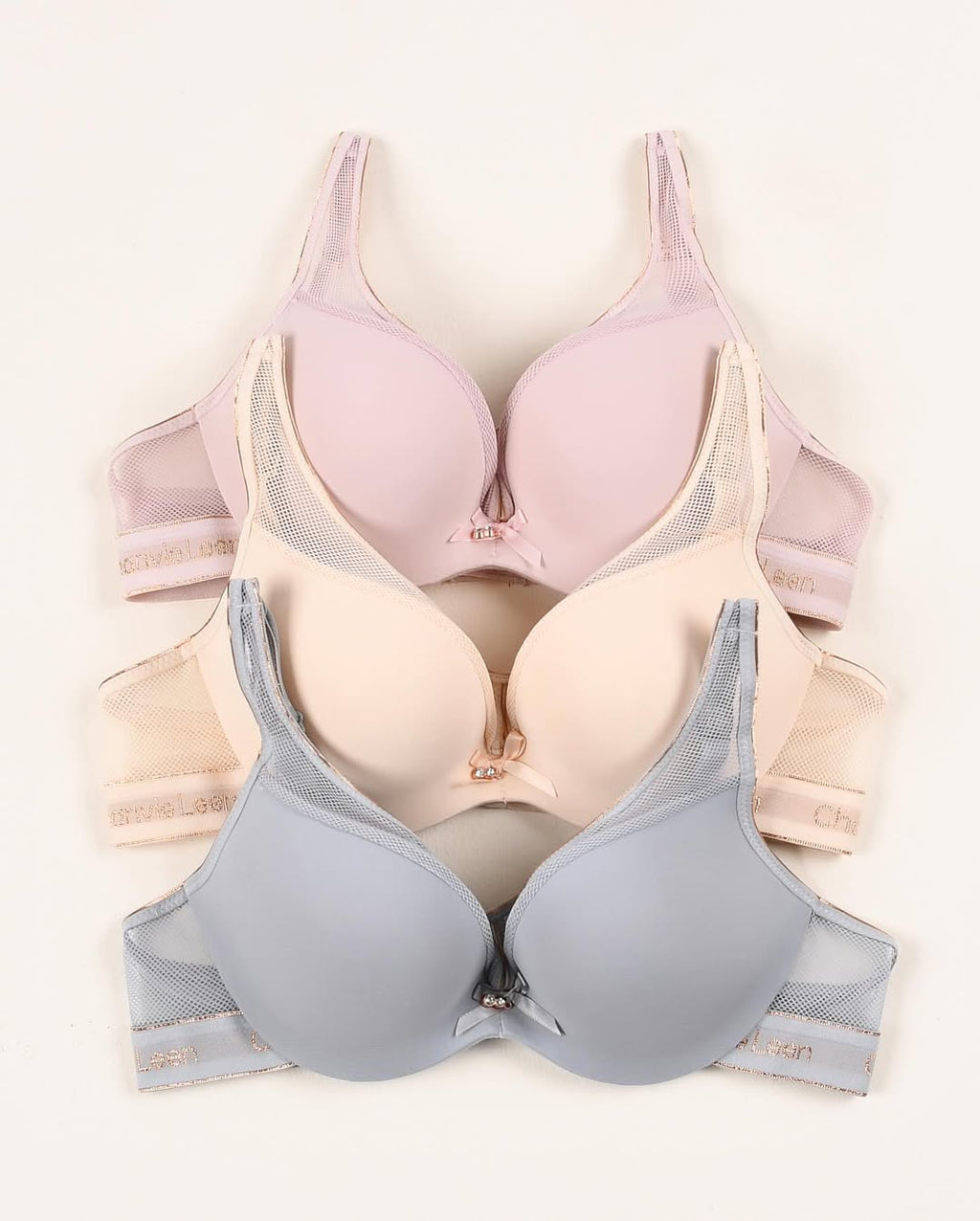 (32-36B Chanvie Leen Soft Double Padded Pushup Wire Bra (132)*