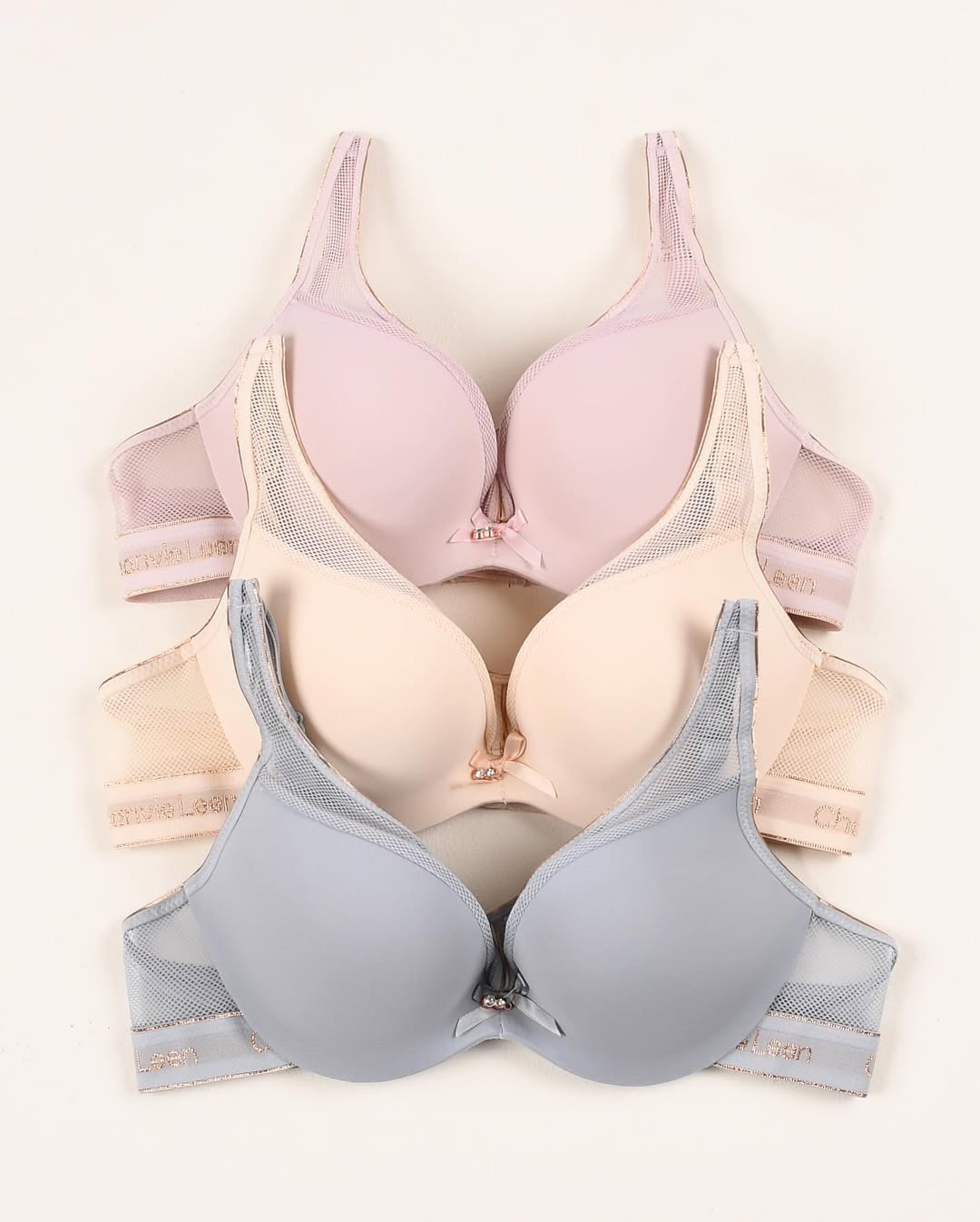 (32-36B Chanvie Leen Soft Double Padded Pushup Wire Bra (132)*